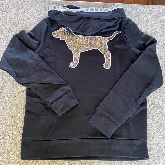 Vs pink sequin bling cozy pullover bling classic pant rare last set - Picture 7 of 15